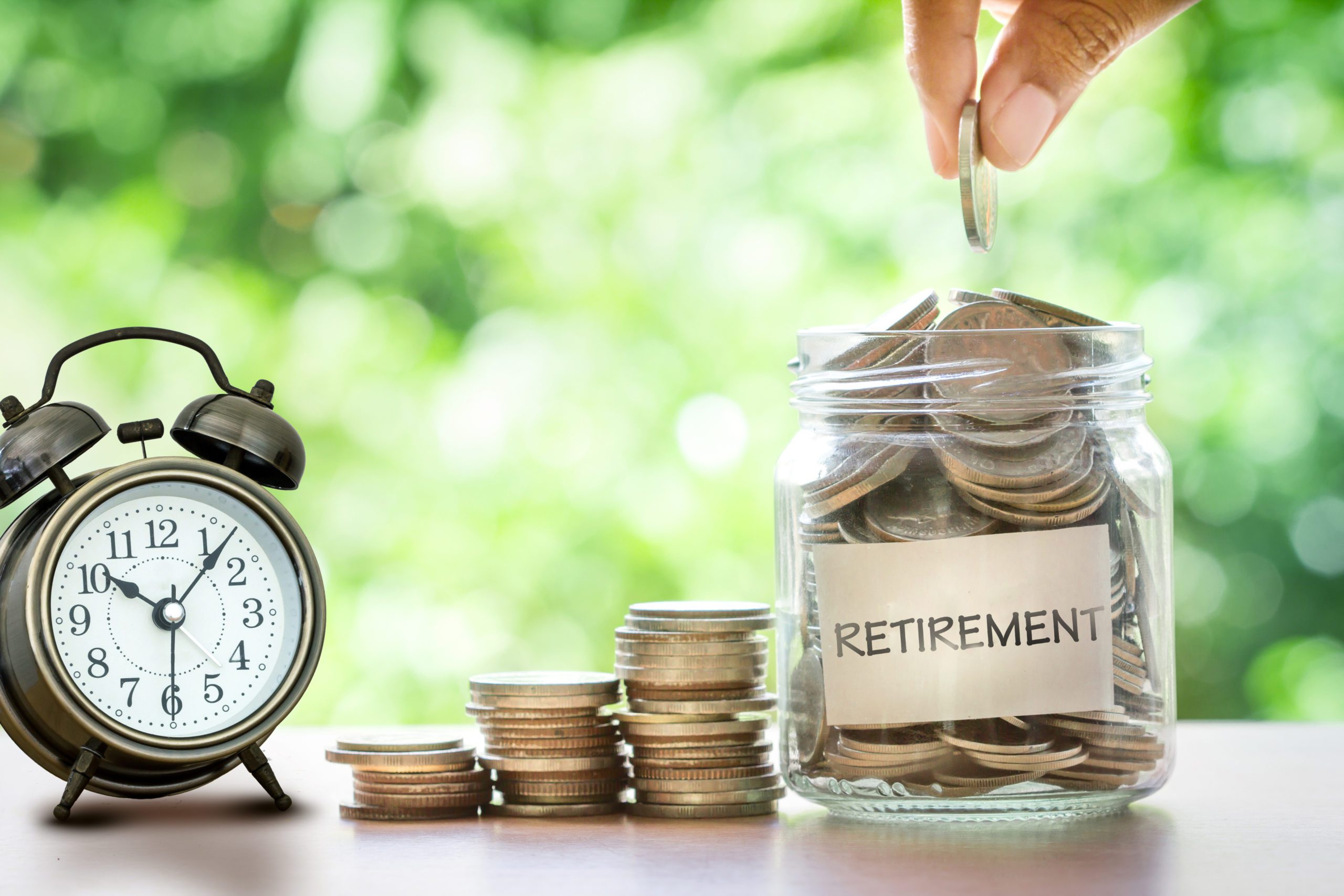 saving for retirement jar