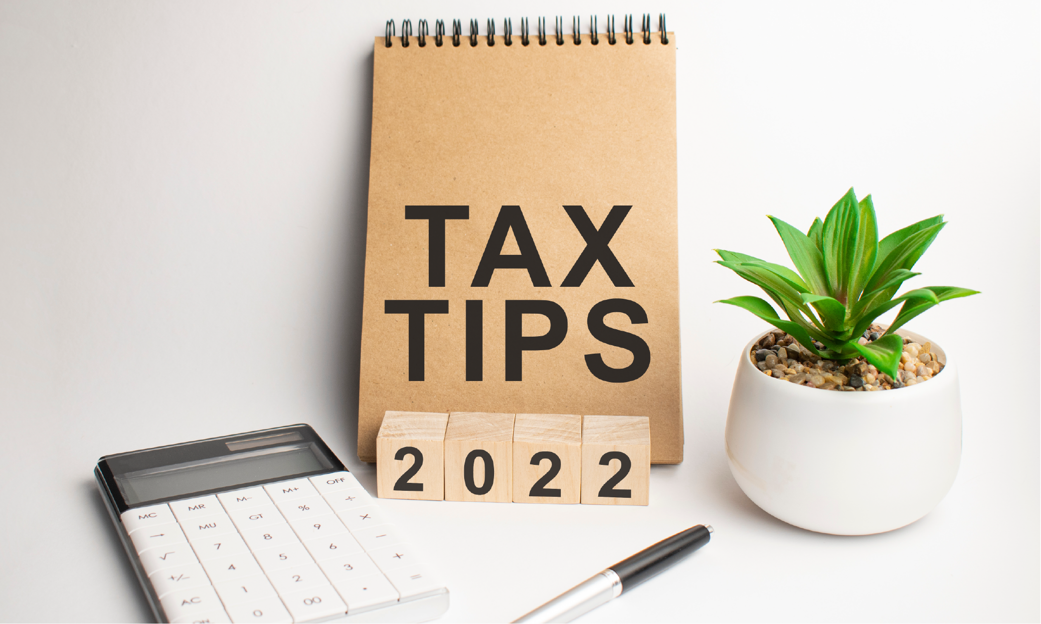 2022 tax tip calendar stock