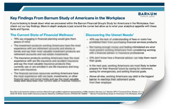 Key findings of Americans in the workplace