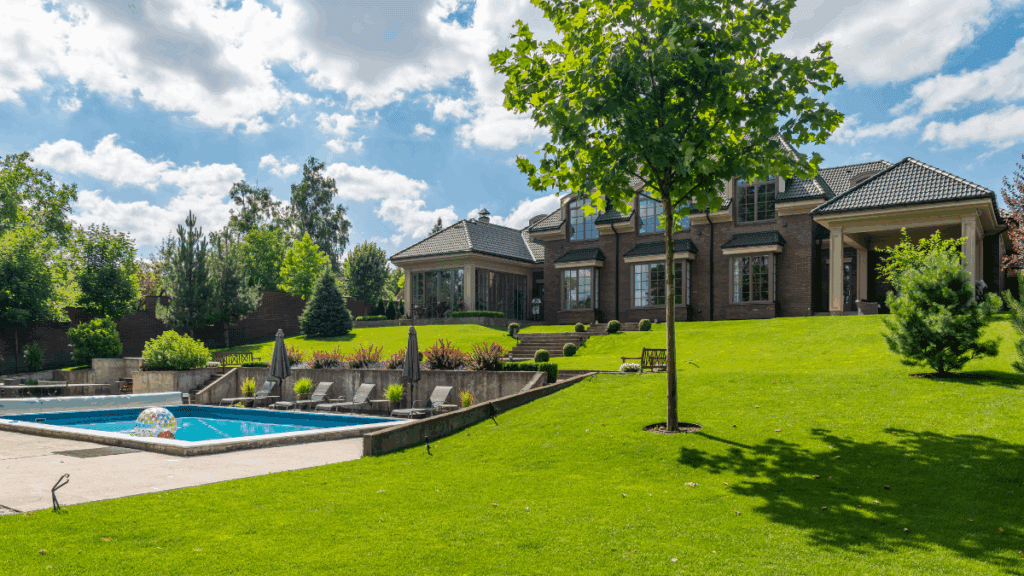 A large house, with a pool in its backyard, may come from learning how to build wealth.